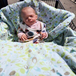 Baby Eddie Bauer Shopping Cart Cover green & brown leaf unisex design